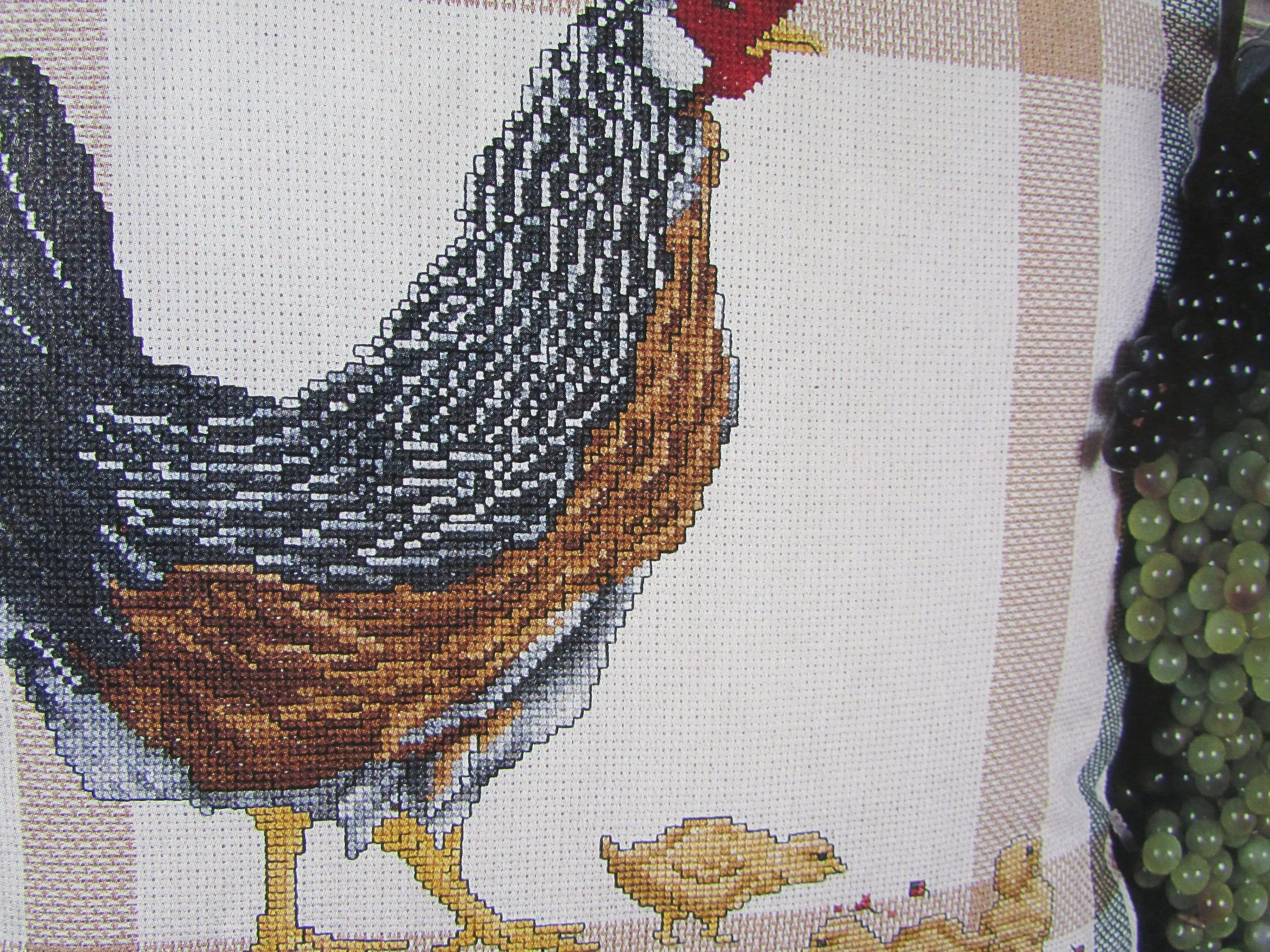 Patrón de punto de cruz de gallina y pollitos / Familia - Etsy México