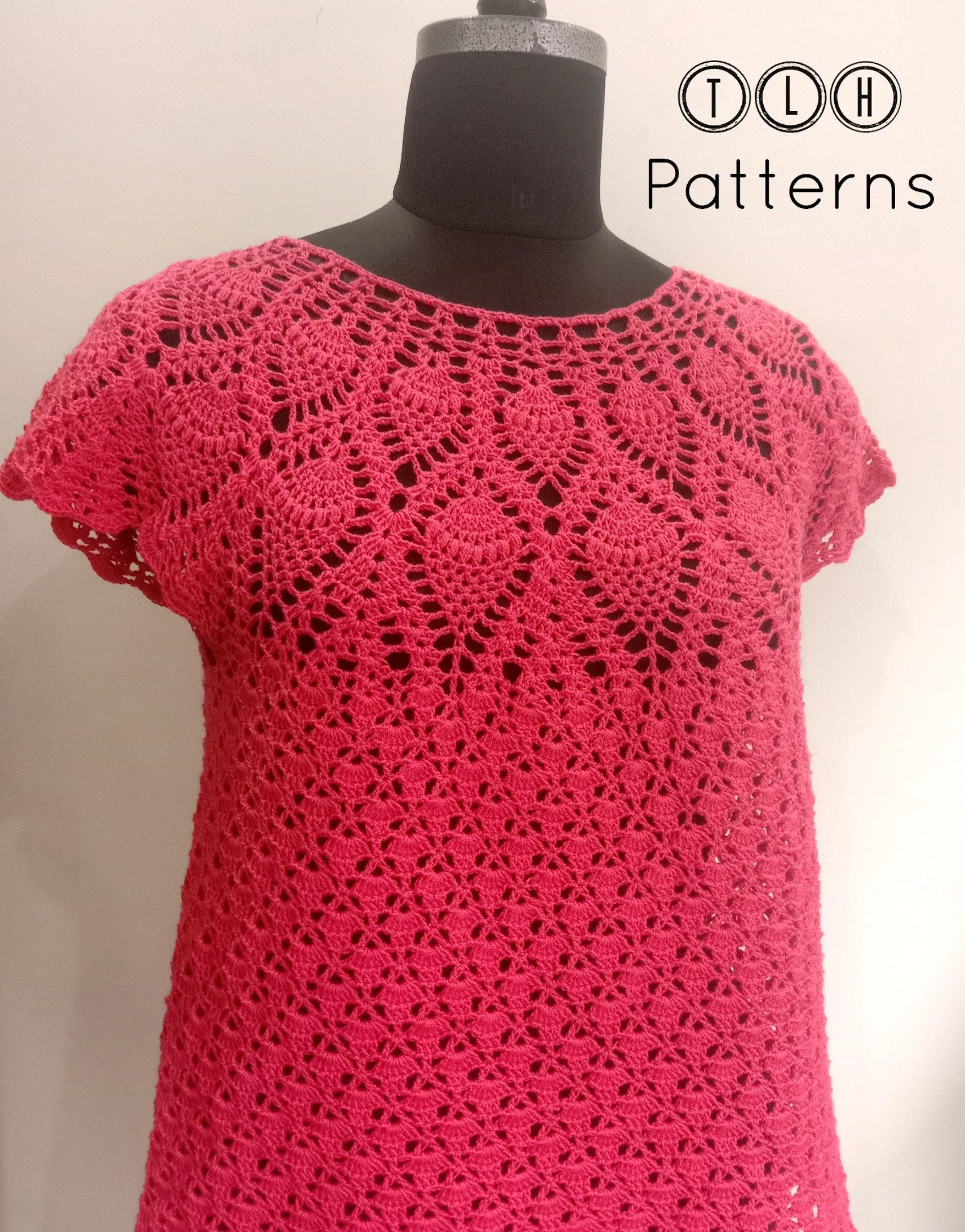 Patrón top crochet patrón punto piña crochet top verano - Etsy México