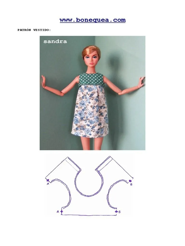 Patron Vestidos Barbie | PDF