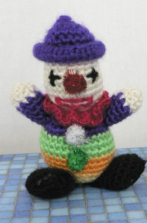 PATRON PAYASO AMIGURUMI 132 | PATRONES AMIGURUMIS GRATIS