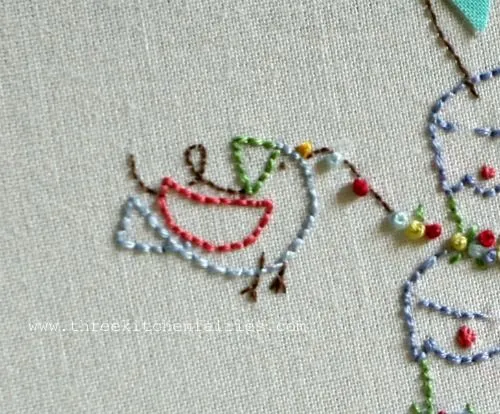 Three Kitchen Fairies: Embroidery