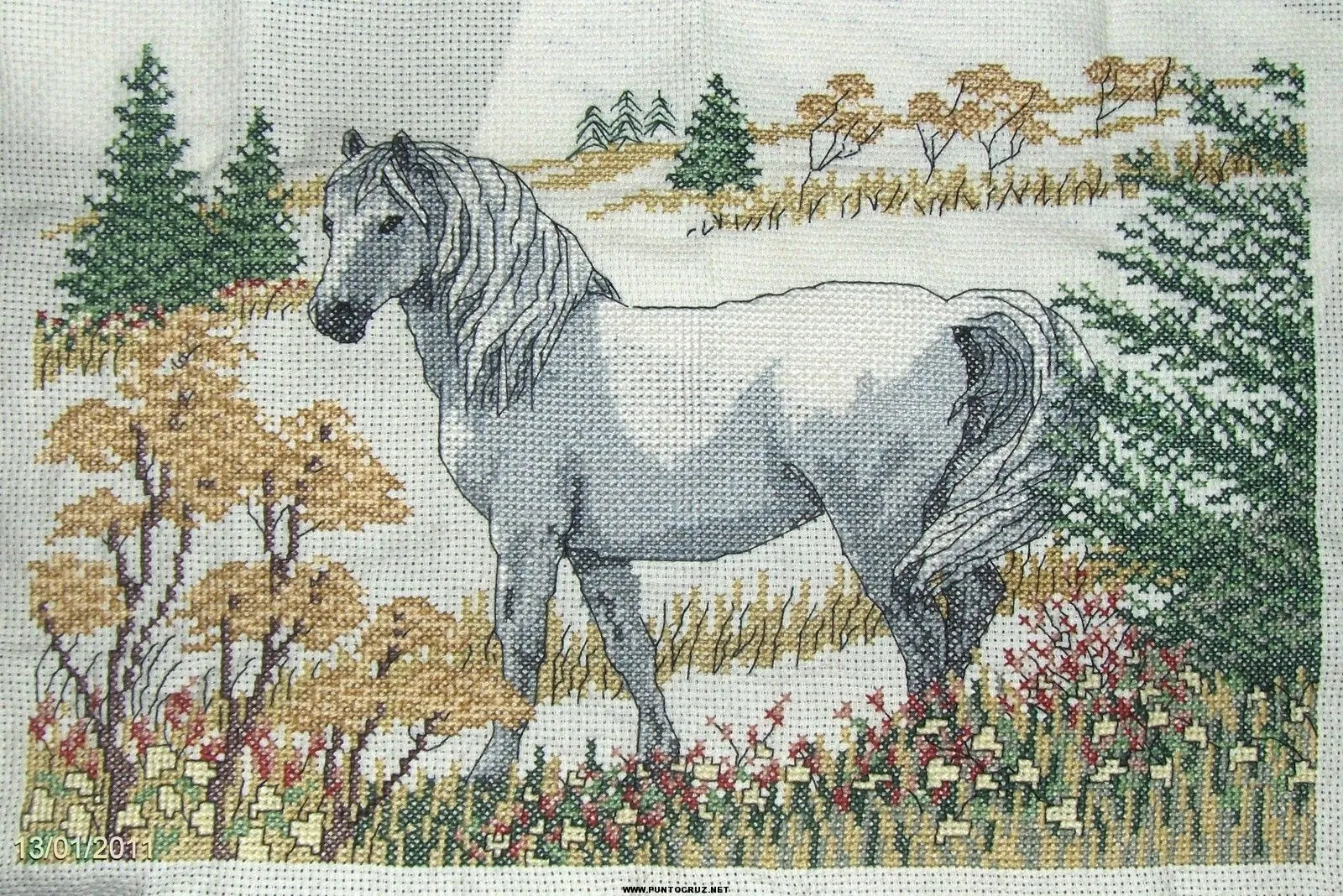 Patrones de caballo para punto cruz | Punto de cruz - Colección de ...