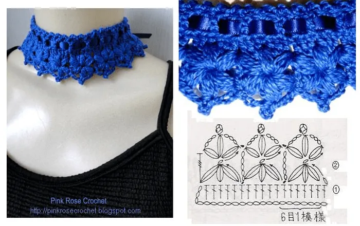 Patrones de collares de crochet - Imagui