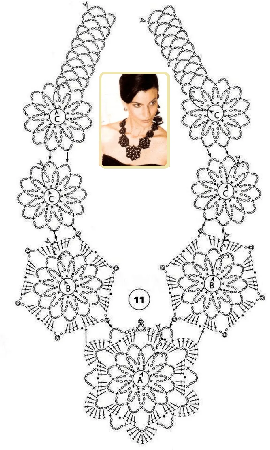 Patrones collares de ganchillo - Imagui