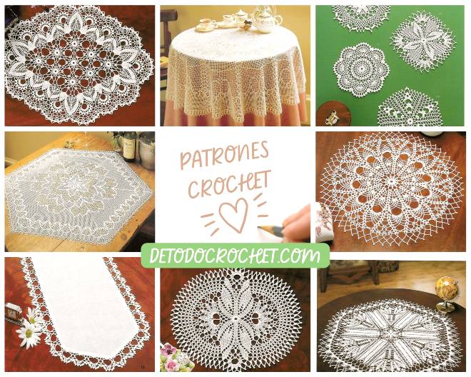 Patrones crochet de centros de mesa con diseños preciosos | Descarga gratis