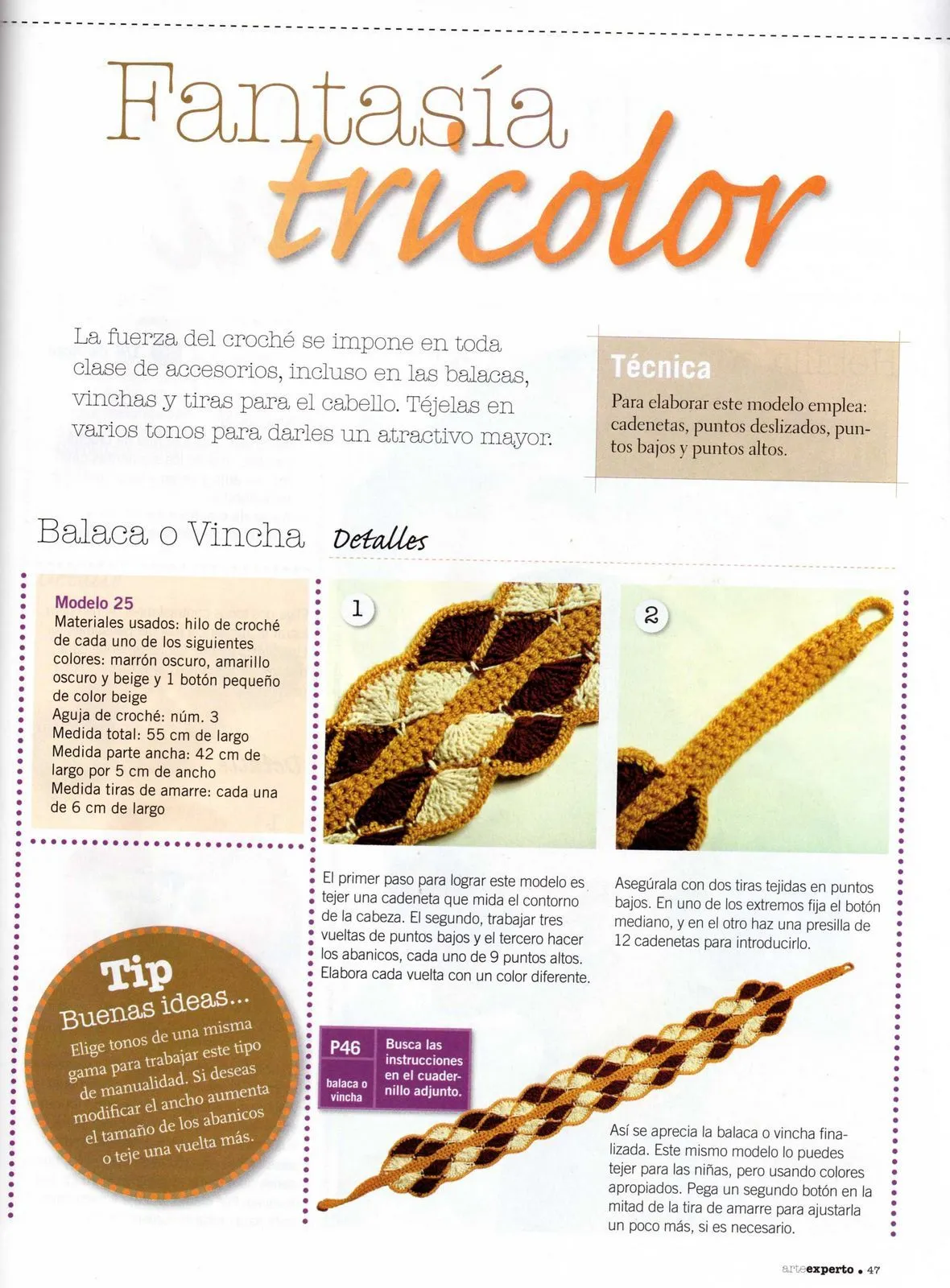 Diadema Balaca o Vincha Tutorial - Patrones Crochet