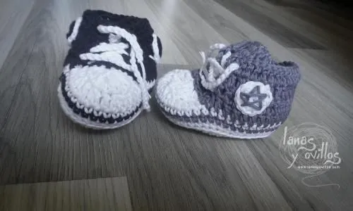 Patrones Crochet, Manualidades y Reciclado: ZAPATILLA BEBE TIPO ...