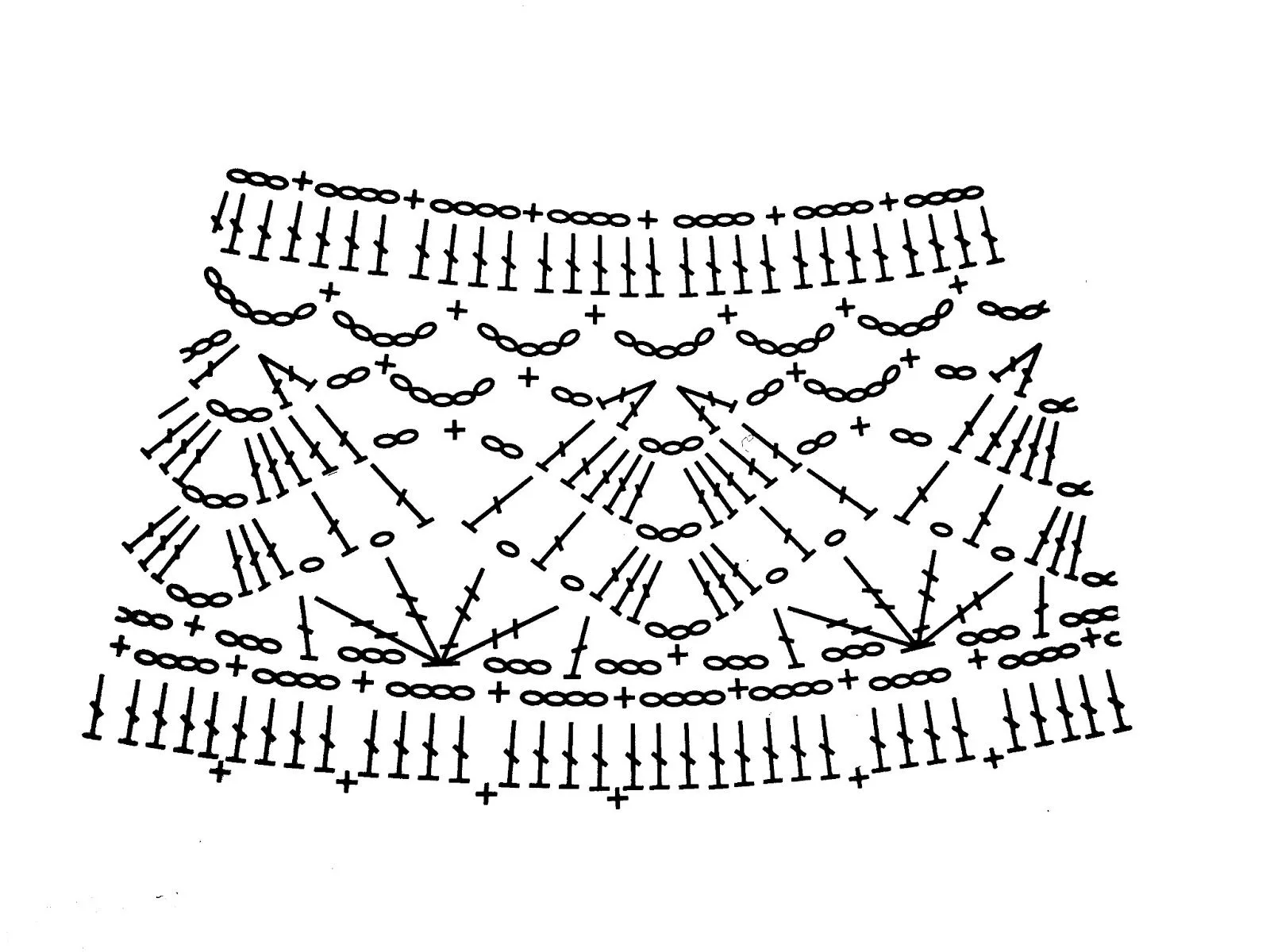 Patrones de faldas en crochet - Imagui