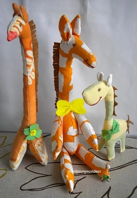 Patrones para hacer una jirafa de tela - Imagui
