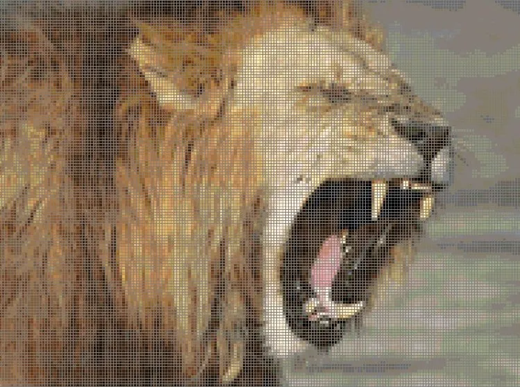 Patrones de Punto de Cruz: Leones
