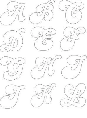 Molde de letras goticas para imprimir - Imagui