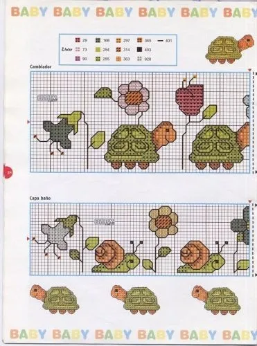 Imagen Cenefas en Punto Cruz 1 - grupos.