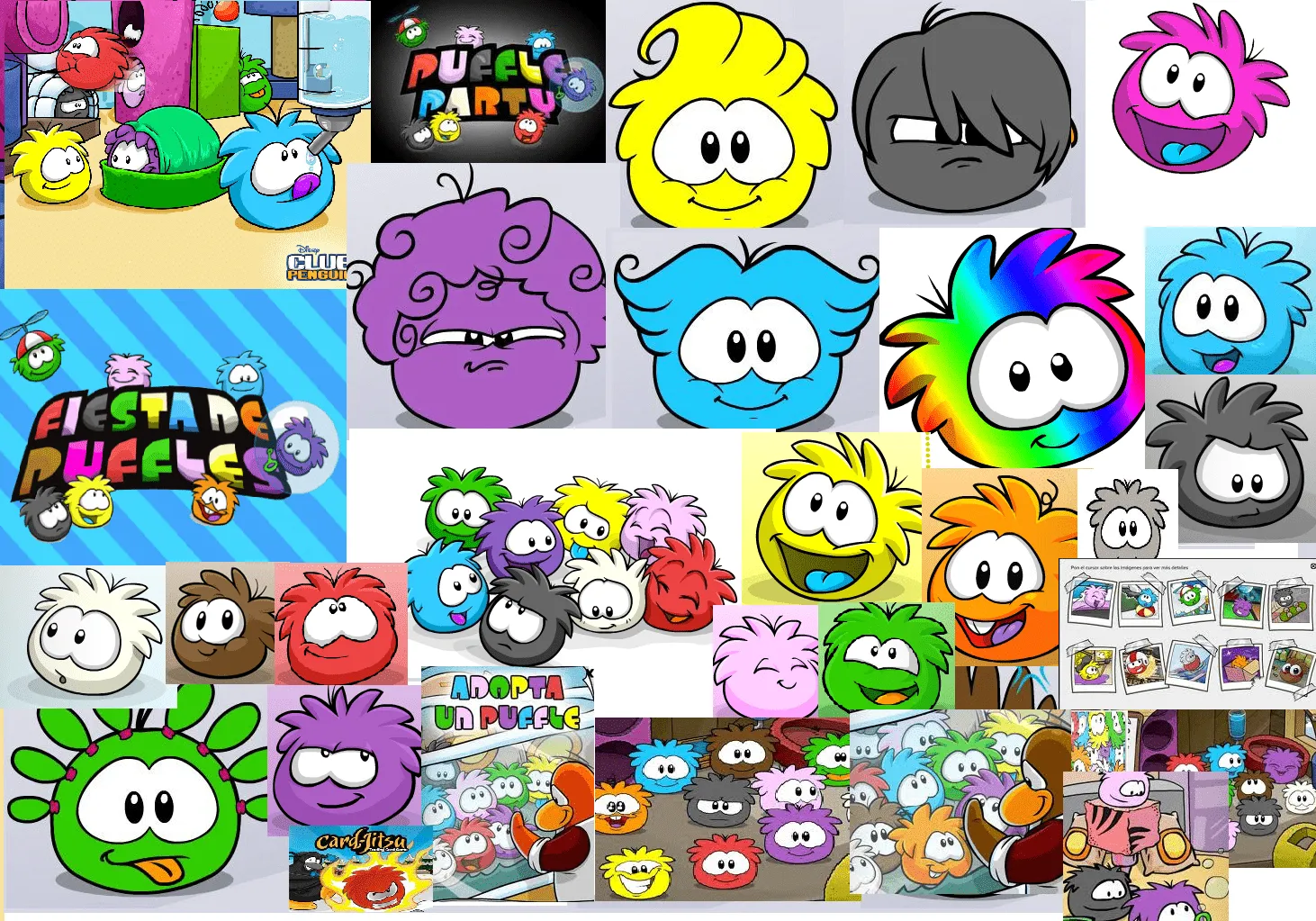 PAULINA - CLUB PENGUIN: COLLAGE DE PUFFLES