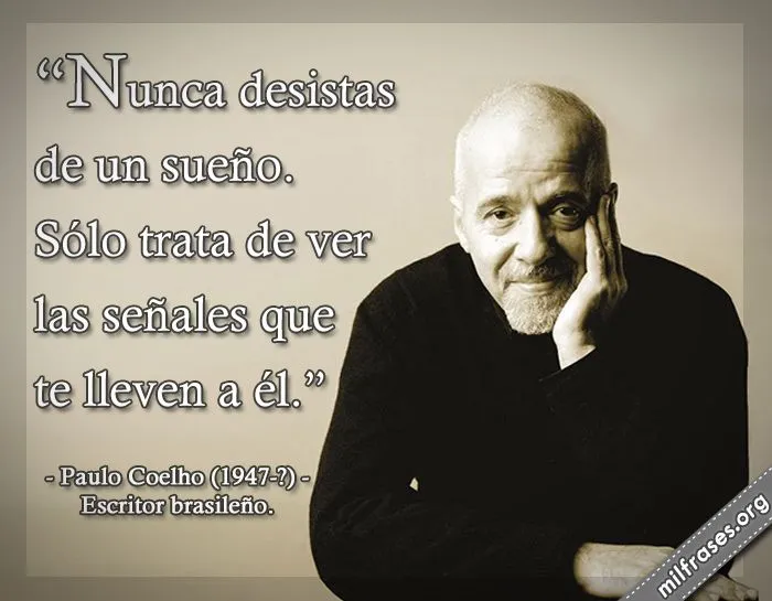 Paulo Coelho, escritor brasileño. | milfrases.