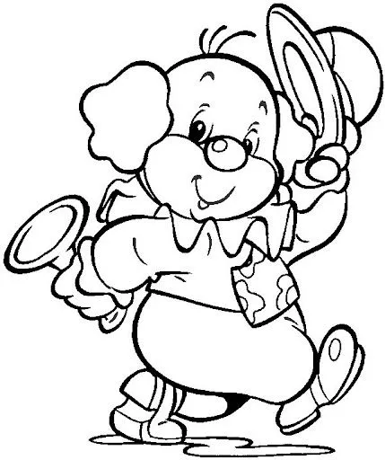 PAYASO PARA COLOREAR DIBUJOS DE PAYASETE