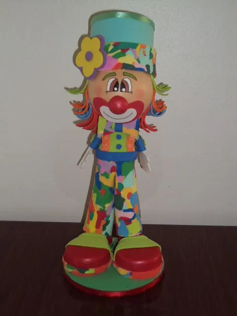 Payaso de foami - Imagui