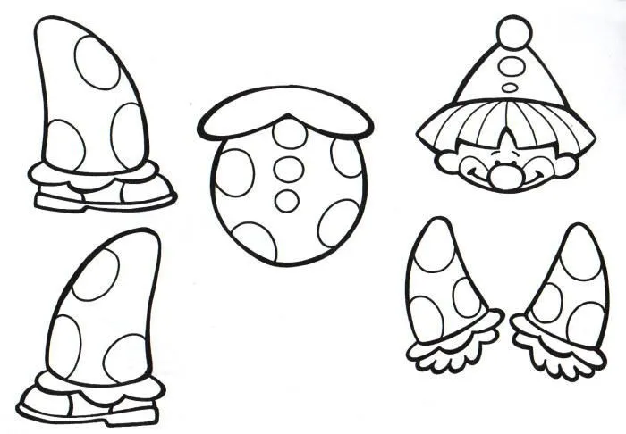 Payasos para armar - Imagui