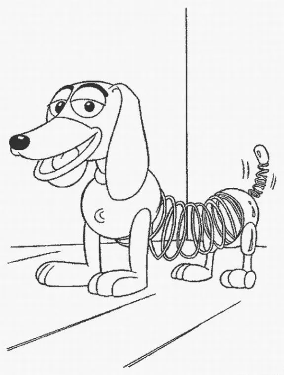 PC Technical - Slinky el perro de Toy Story para colorear