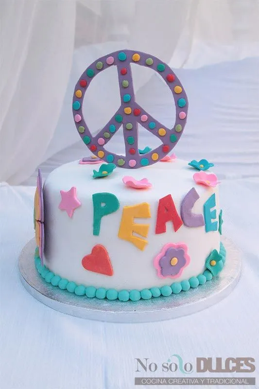 Peace and love: Tarta hippie para celebrar un gran premio | No ...