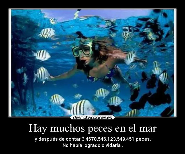 Hay muchos peces en el mar | Desmotivaciones