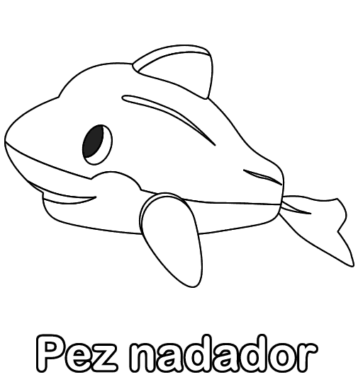 Peces con nombre para colorear - Imagui