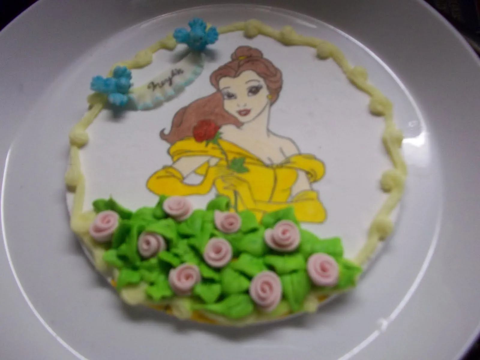 PEDAZO DE TORTA....: placa princesa Bella