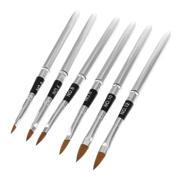 6 Pedazos de Uña Cepillo de Clavos Dibujo Uso para Arte de Uñas DIY  Salvador Nail Art Drawing Brush Pen | Walmart en línea