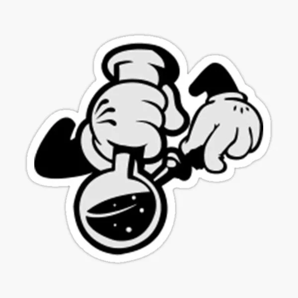 Pegatina for Sale con la obra «Mickey Mouse Smoking Weed With Hookah» de MyNameIsVZalaya | Redbubble