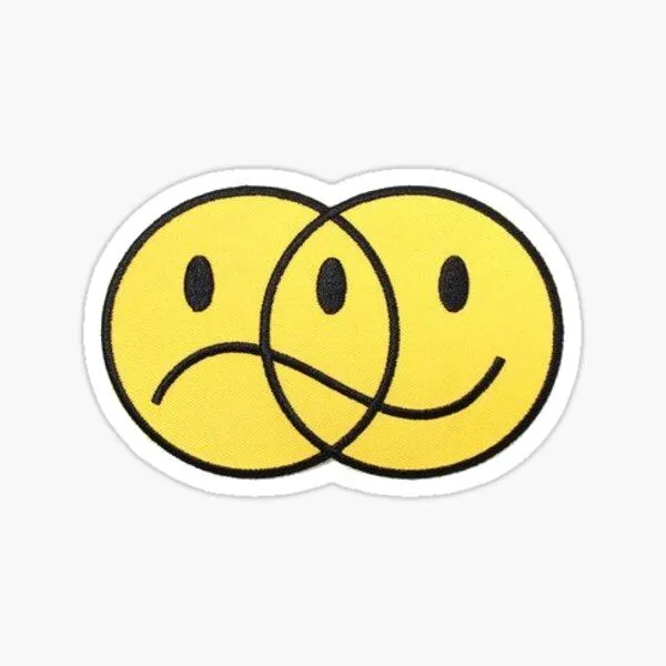 Pegatina for Sale con la obra «Smilyes tristes y felices» de Sticker Store  | Redbubble