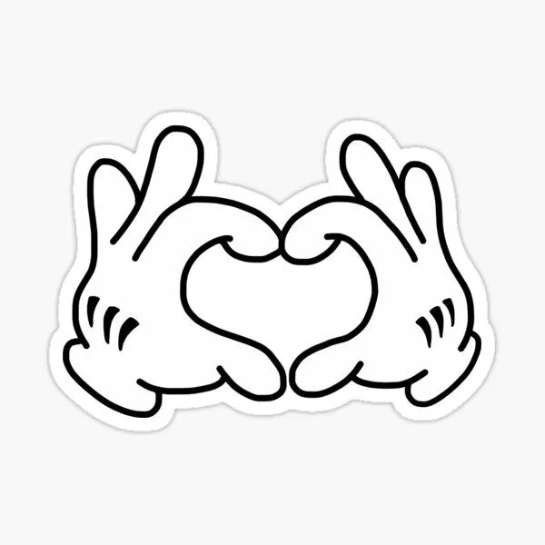 Pegatinas: Manos Mickey | Redbubble