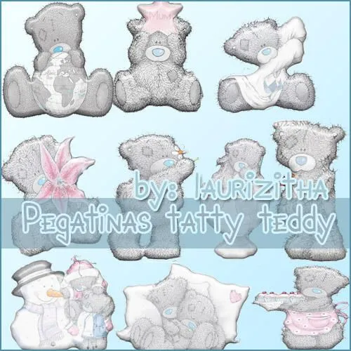 Pegatinas osito teddy 3D by ~Laurizitha on deviantART