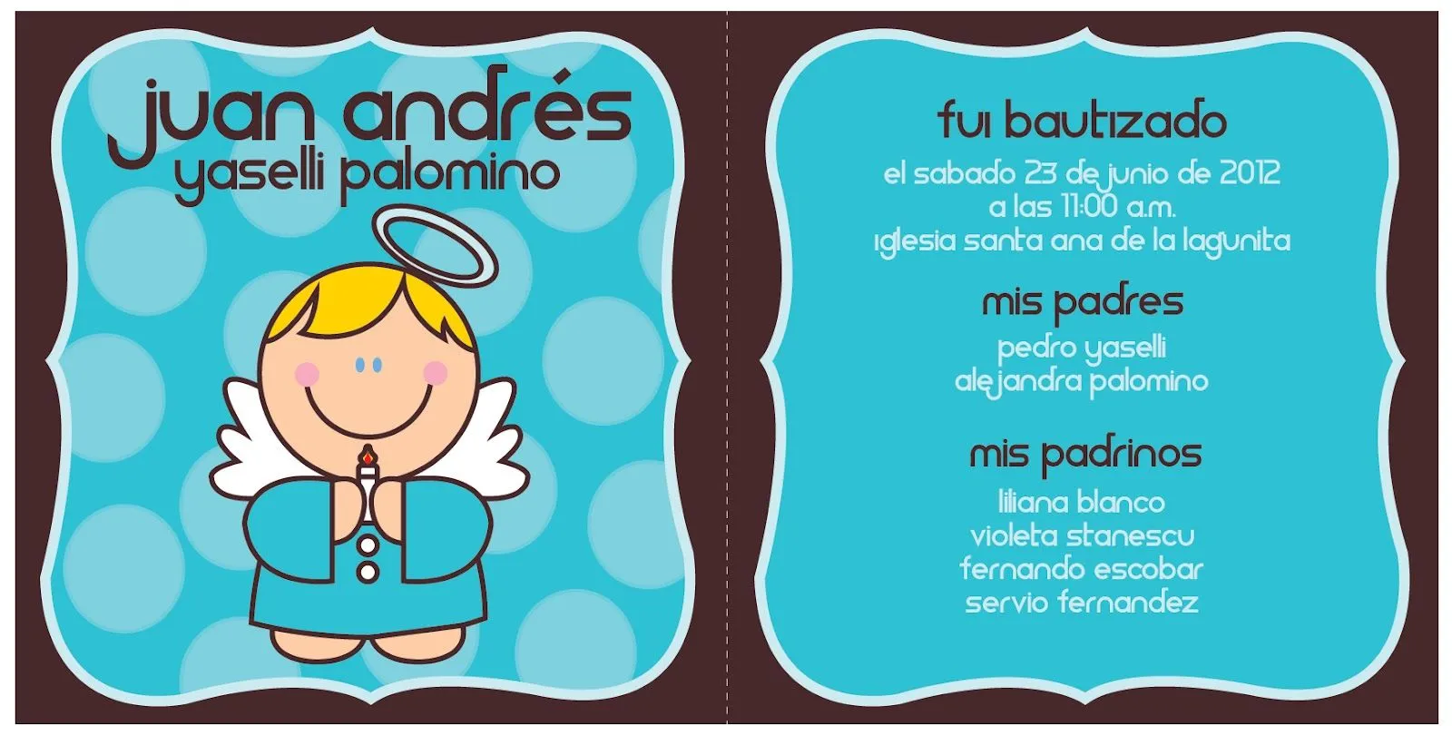 PEGGY RUIZ Graphic Designer: Tarjetas para Bautizos / BAPTISM CARDS