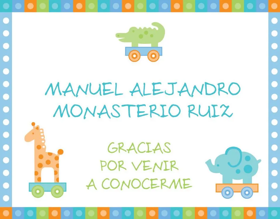 PEGGY RUIZ Graphic Designer: Tarjetas Nacimiento / BIRTH CARDS