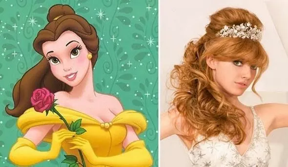Peinado de la bella y la bestia Disney - Imagui