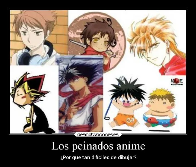 Los peinados anime | Desmotivaciones