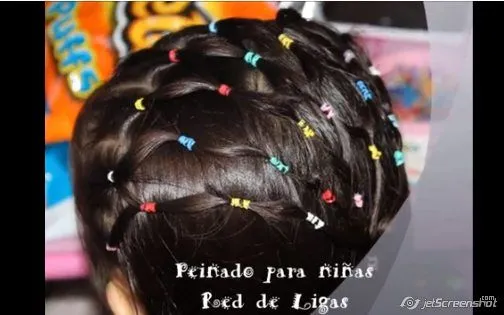 Peinados faciles para niñas con ligas - Imagui