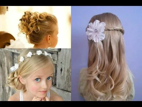 Peinados para niñas para eventos especiales: bodas, comuniones ...