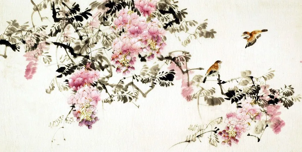 Peinture Chinoise: Pájaros y flores - Pintura china CNAG233597 ...