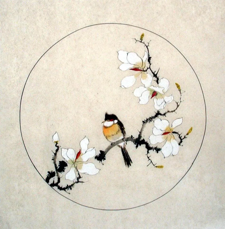 Peinture Chinoise: Pájaros y flores - Pintura china CNAG233675 ...