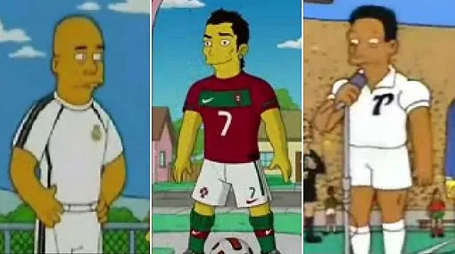 Pelé y Ronaldo también aparecieron con Los Simpson, igual que ...