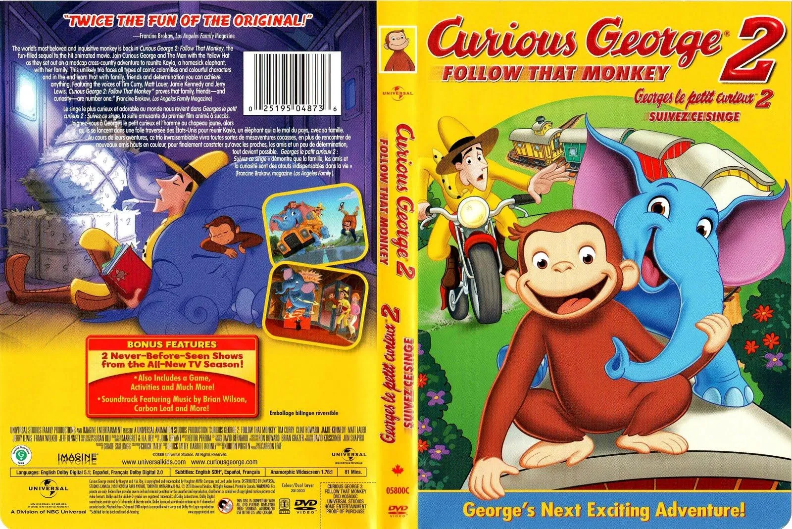 PELICULAS INFANTILES EN DVD: JORGE EL CURIOSO 2