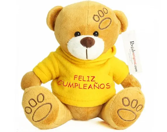 Peluche felicitación cumpleaños