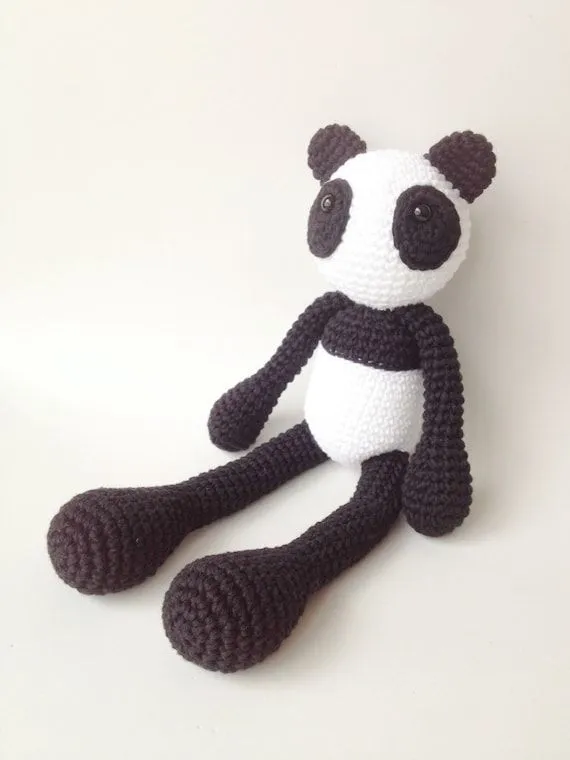 Peluche Oso Panda Muñeco Oso Panda Panda Peluche por MarigurumiShop