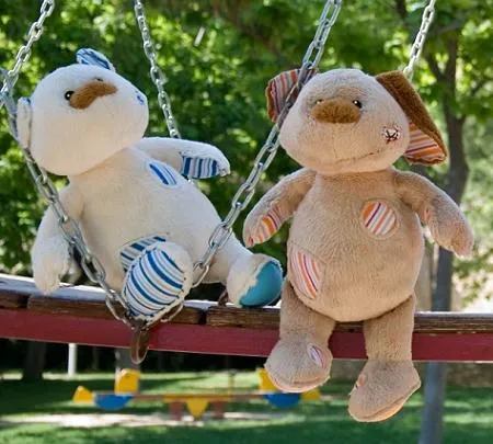 Peluches de Quirón para la estimulación de los bebés