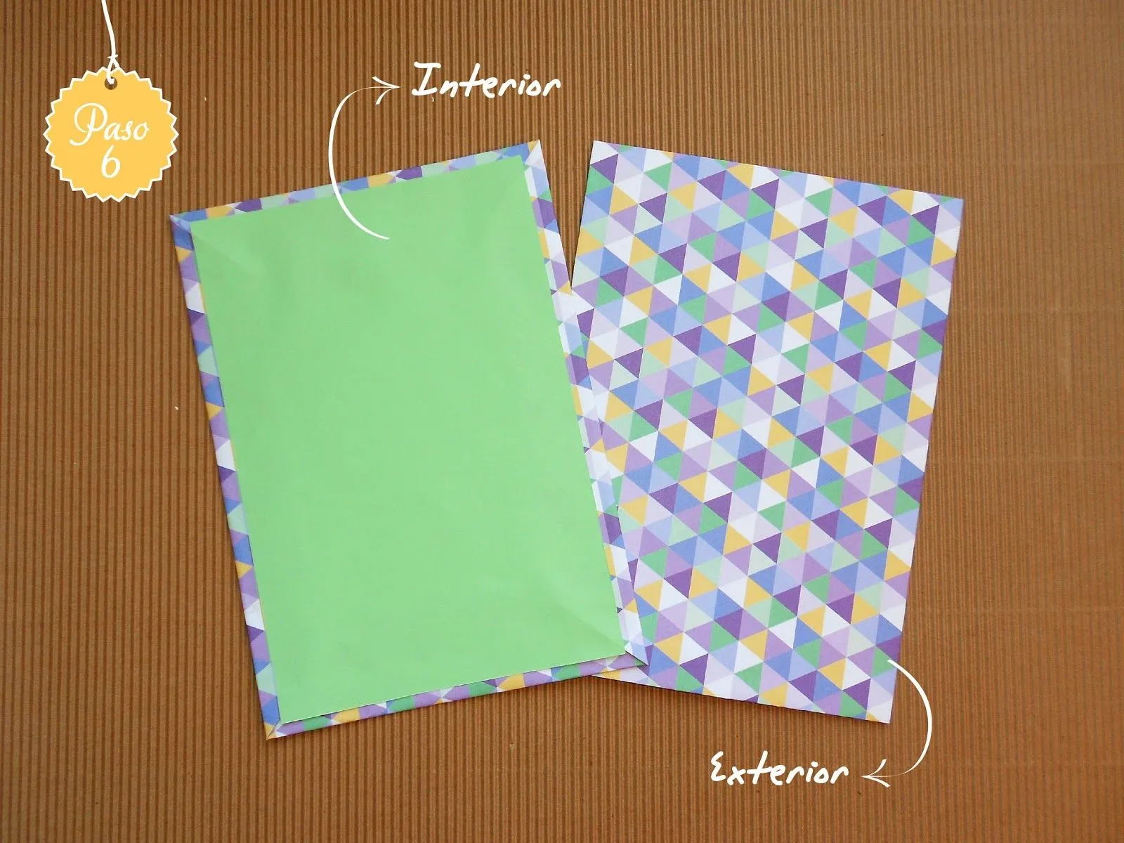 Pementos Design: DIY. Libreta estampada