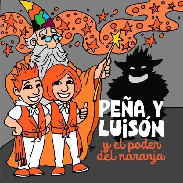 Peña y Luisón y el poder del naranja', libro de Antonio de Benito por las  Bodas de O...