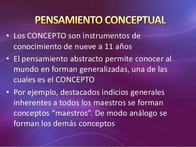 Pensamiento conceptual