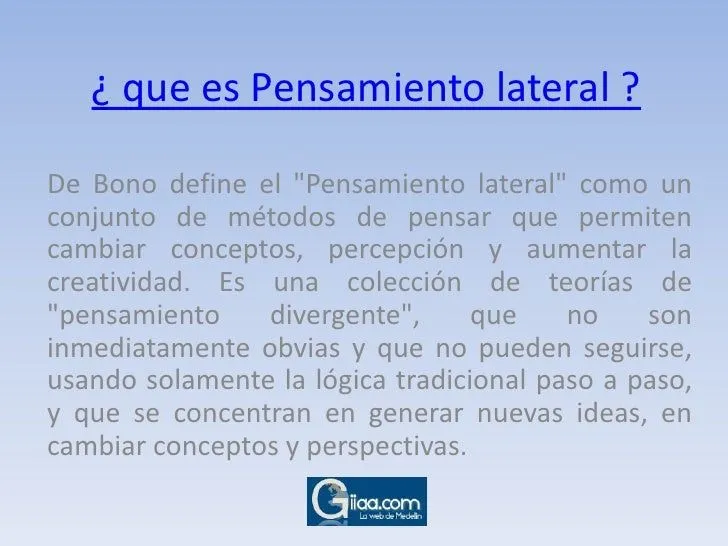 Que Es Pensamiento Lateral - Giiaa.