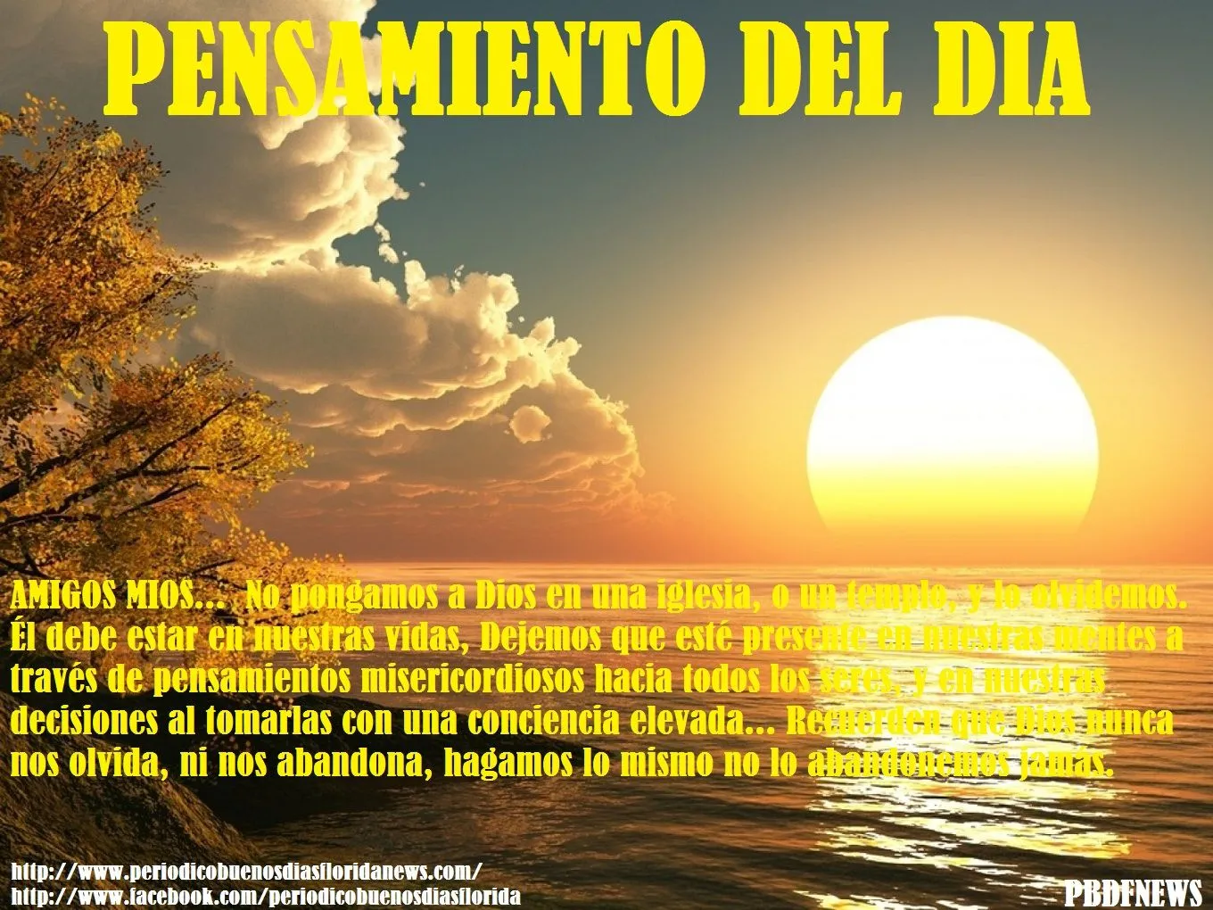 pensamientos y mas: PENSAMIENTO DEL DIA: NO OLVIDEMOS A DIOS