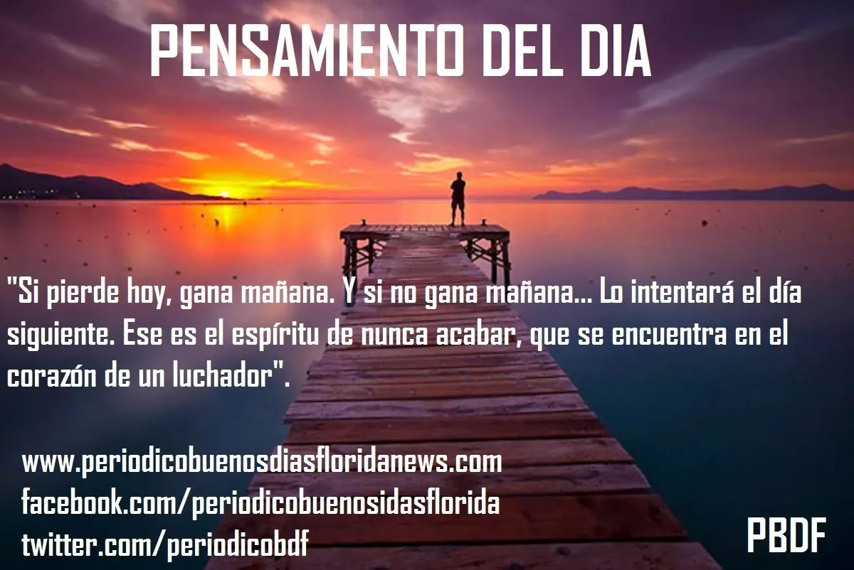 pensamientos y mas: Pensamiento del dia: Si pierde hoy...